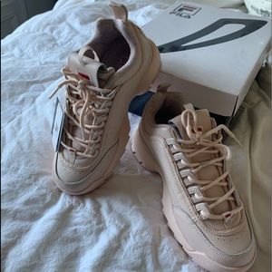 $Sale$ FILA Disruptor II Pink Shoes
